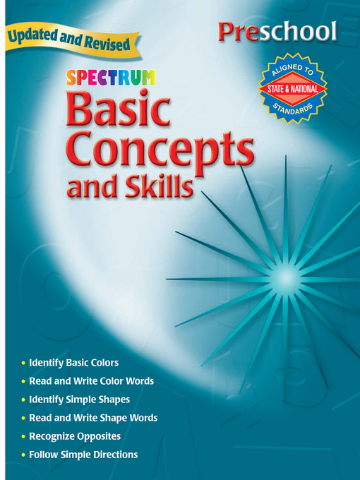Title details for Basic Concepts and Skills, Grade Preschool by Spectrum - Available